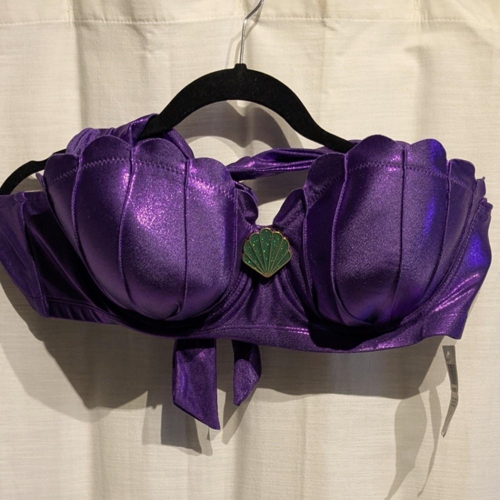 Disney Little Mermaid Ariel Bikini Top Size 0x